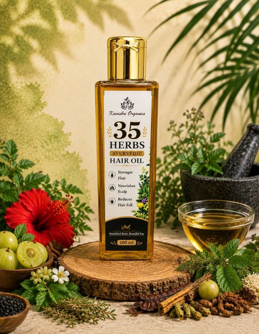Kavishri Organics 35 Herbs Ayurvedic Hair Oil