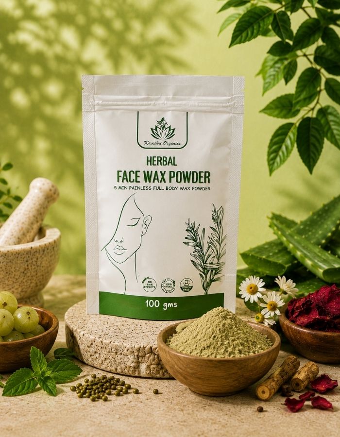 Kavishri Organics Herbal Face Wax Powder