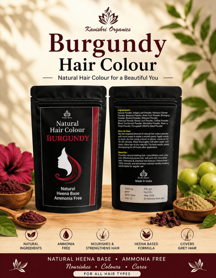 Kavishri Natural Hair Colour (Burgundy )